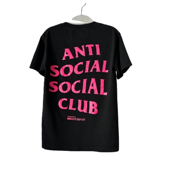 Anti Social Social Club Other - Rare Anti Social Social Club Small Black/Pink Logo 747 Ferrari Car Tee Shirt Top